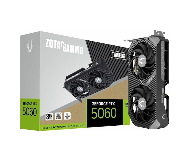 Zotac RTX 5060 Gaming Twin Edge ZT-B50600E-10M 128 Bit GDDR7 8 GB Ekran Kartı