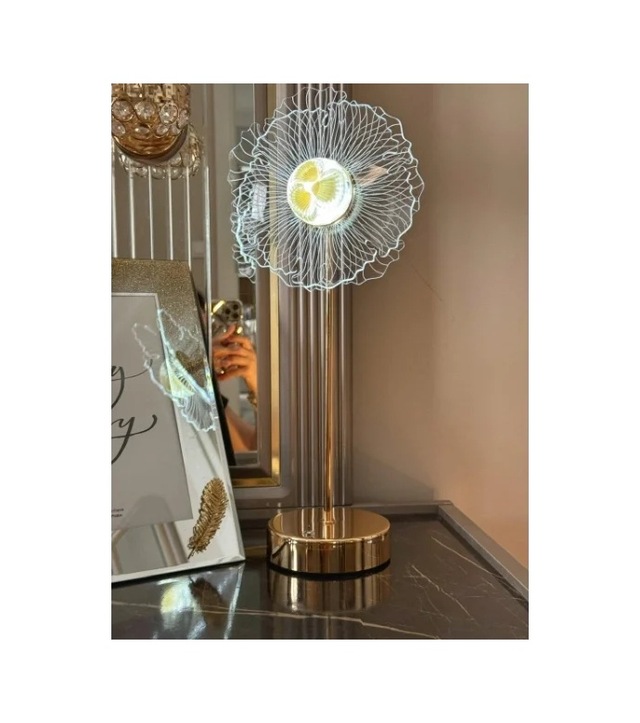 Ers- Çiçek Tasarımlı Led Masa Lambası
