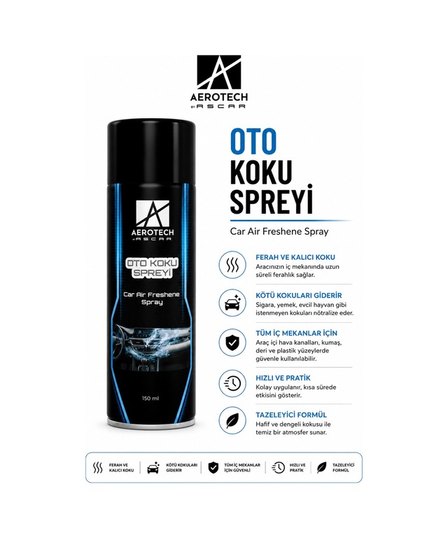 Aerotech Oto Koku Spreyi 150 Ml