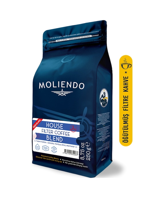 Moliendo Finest Coffee House Blend Öğütülmüş Filtre Kahve 250 G