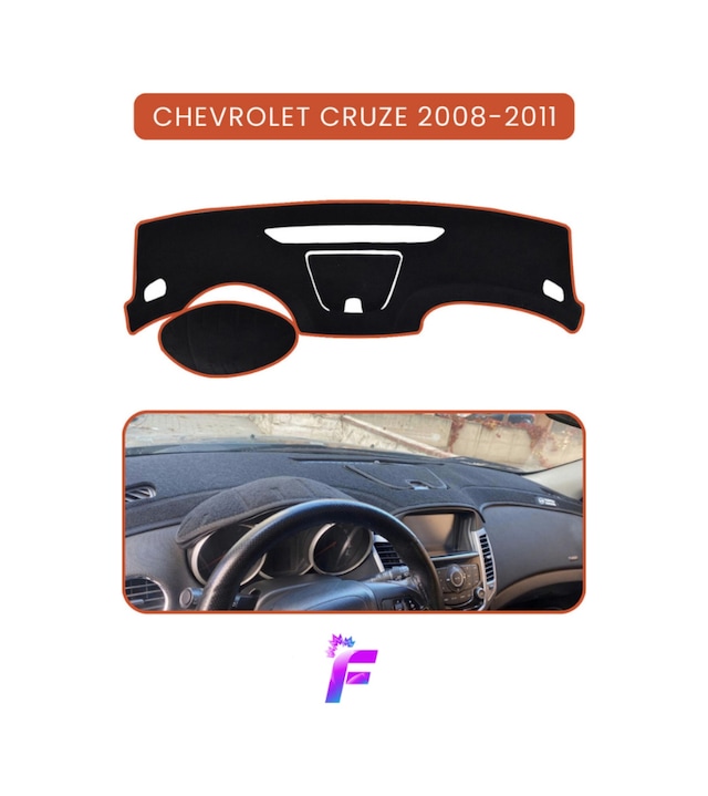 Chevrolet Cruze 2008-2011 Uyumlu Ön Göğüs Koruma Hızlı Ve Kolay Montaj Oto Aksesuar Ta28 Torpido Halısı