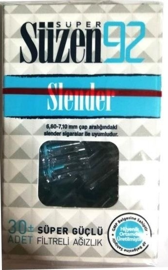 Süper Süzen 92 Slender Filtre Ağızlık 30'lu Teşhir Ürün