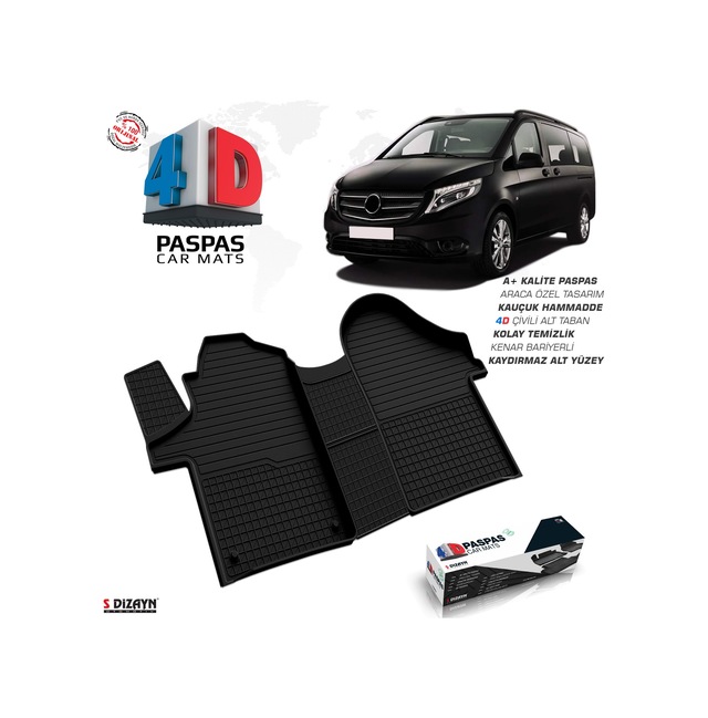 Mercedes Vito W447 4D Havuzlu Paspas 2014 Ve Üzeri
