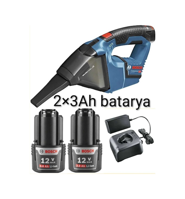 Gas 12 Volt 3 Amper Çift Batarya Şarlı El-araç Süpürgesi