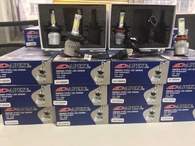 H7 Apexi 10800 Lümen Şimşek Etkili Beyaz Apexi Led Zenon N11.44960