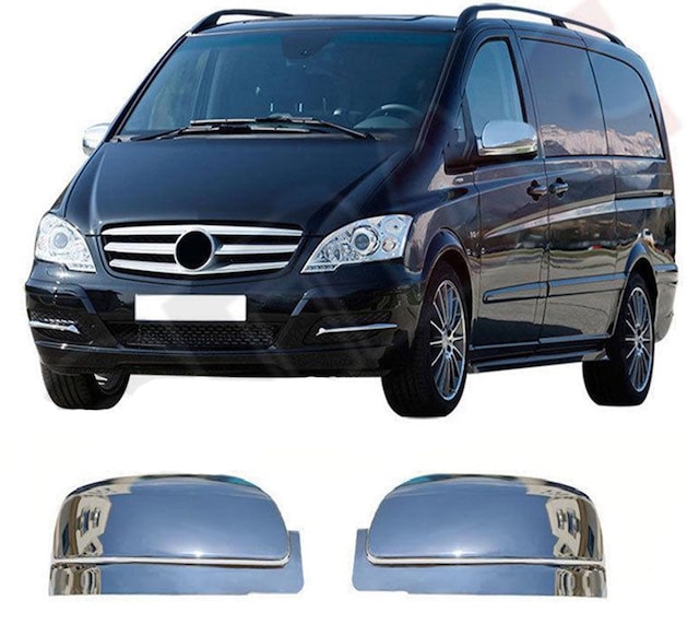 Mercedes Vito W639 Abs Krom Ayna Kapağı 2 Prç 2010-2014 Arası
