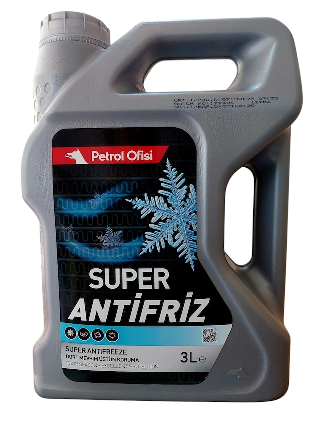 Petrol Ofisi Super Antifriz 3 Lt Ü.t: 17.08.2026