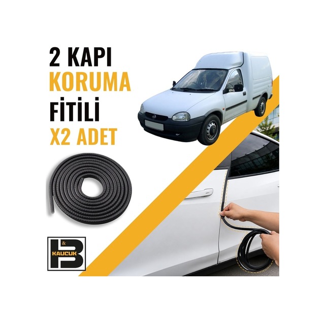 Opel Combo B Panelvan Kapı Koruma Fitili-iki Kapı-siyah-bm1130