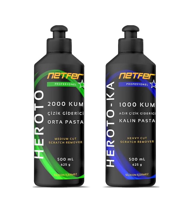 Netfer 2'li Orta Kalın Pasta Set - 2x500 Ml