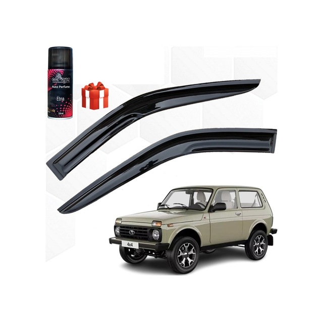 Caraks Lada Niva Mügen Cam Rüzgarlığı Tek Kapı Araç 2'li Takım + Koku