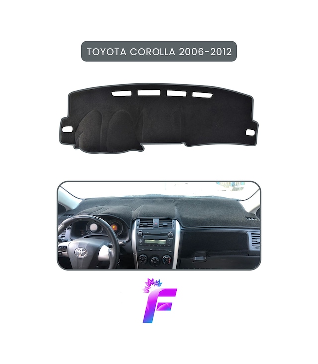Toyota Corolla 2006-2012 Araca Özel Torpido Örtüsü Ön Göğüs Kılıfı Tam Koruma Kaymaz B32 Gri