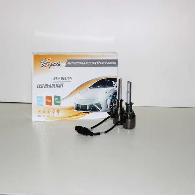 Space Led Far Ampulü Küçük Kasa Beyaz H1/36w/4800lm/12 / Laam900