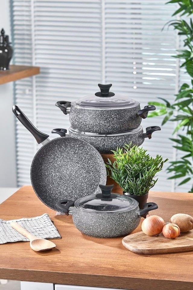 Taç Mastercook Tombik 7 Parça Seti Gri