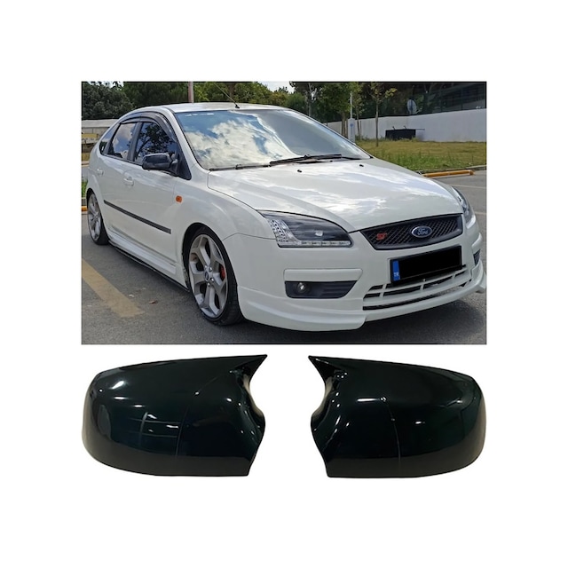 Ford Focus 2 Batman Yarasa Ayna Kapağı Parlak Siyah Abs 2004 2005 2006 2007 2008