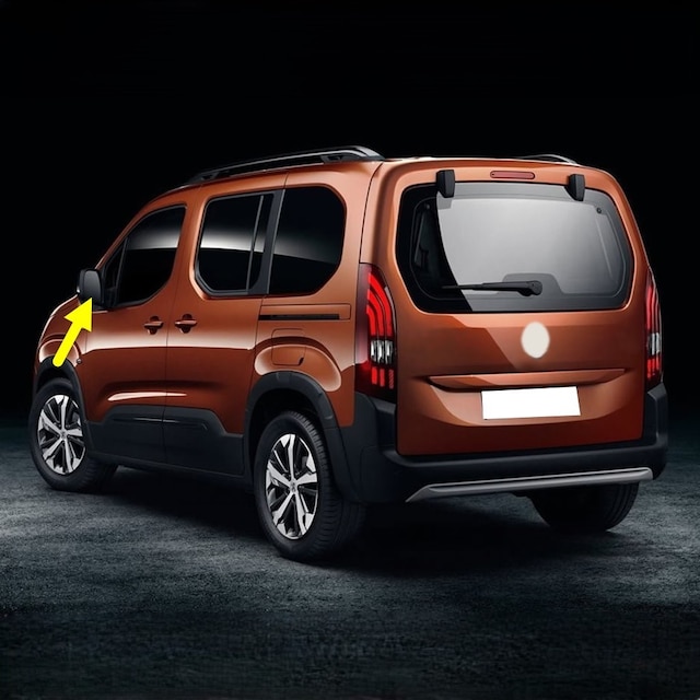 Peugeot Rifter 18-26 Sol Dış Dikiz Ayna Camı Isıtmalı 1616869380