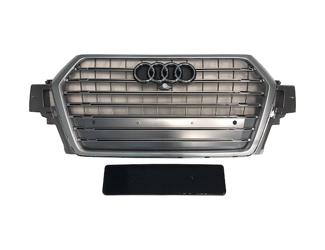 Audi Q7 Sq7 Ön Panjur Izgara 2015 / 2019 Krom Gri