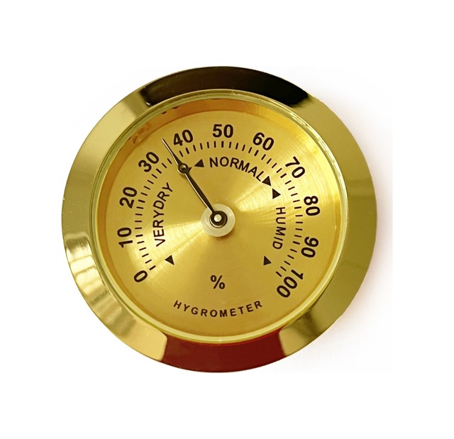 Analog Higrometre Nem Ölçer Humidor Puro Kutusu için Metal Çerçev N11.1837