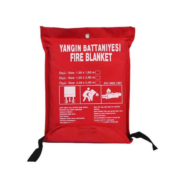 Kk1300 150x180 Çantalı Yangın Battaniyesi