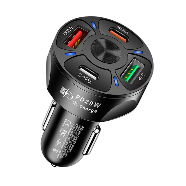 Concord C-776 3x Usb-c 1x Usb A Fast Araç Şarjı Qc 3.1a Pd20w Usb C