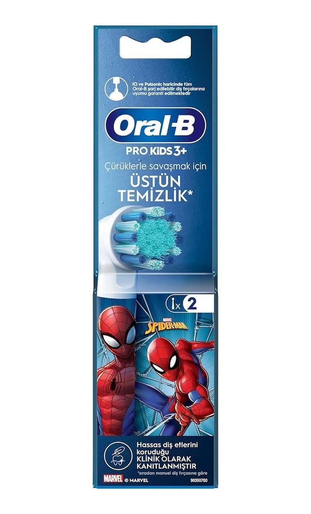 Oral-b Çocuk İçin Spiderman Şarjlı Diş Fırçası Yedek Başlığı 2 Adet Sku: Zeus8690010398550
