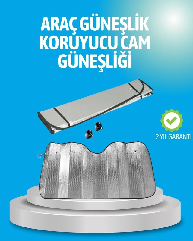 Ers Gelişmiş Yansıtıcılı Katlanabilir Araç Güneşliği Alüminyum & Süngerli İzolasyon Teknolojisi