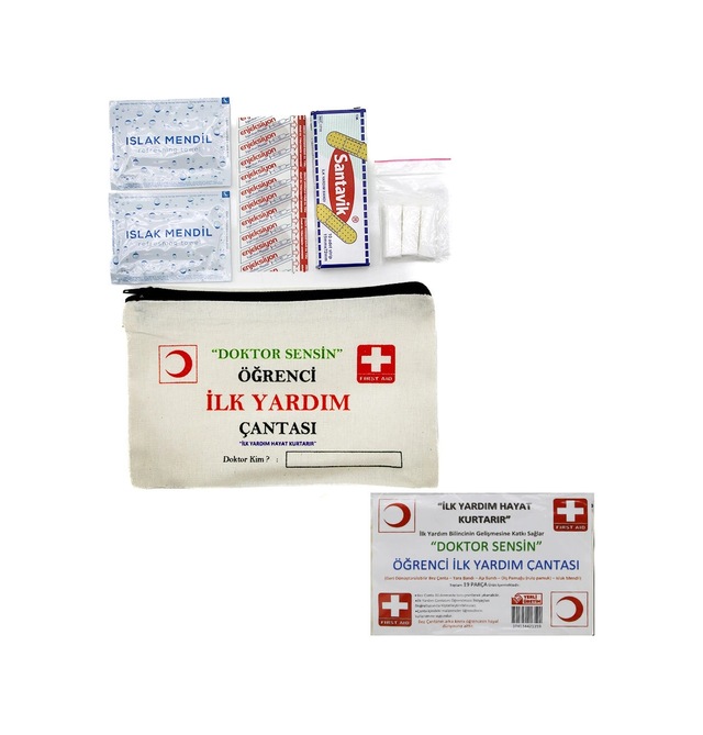 İlk Yardım 19pcs Öğrenci Çantası Bx40
