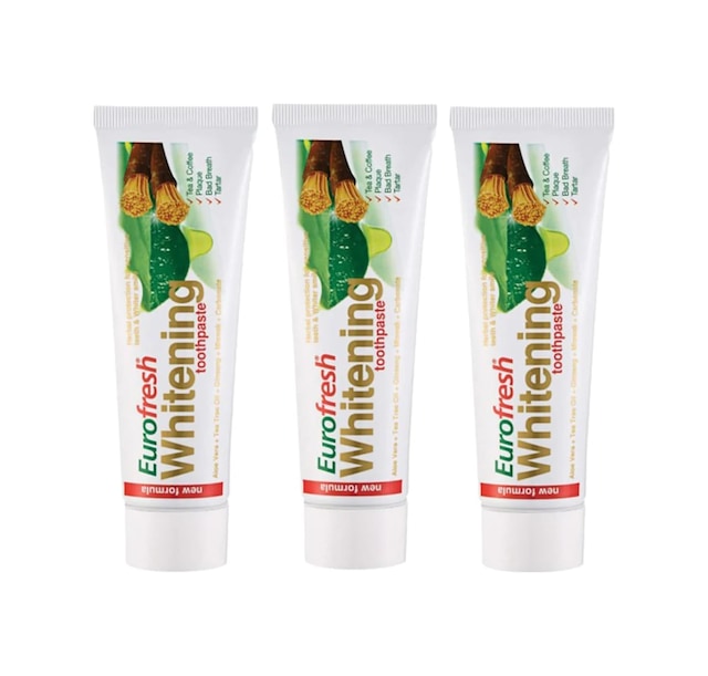 Farmasi Euro Fresh Whitening Aloe Veralı Misvaklı Beyazlatıcı Diş Macunu 3 x 112 G