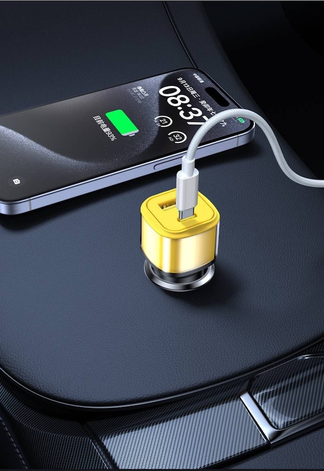 48w Type-c Usb Hızlı Şarj Pd Fast Araç Şarj Kiti Araç İçi Şarj Aleti Çakmaklık Adaptör
