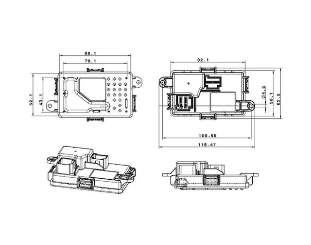 Klıma - 413 - Fan Regulatoru Mercedes W204 S204 C218 X218 W212 - Dpmıx-hb - S212 C207