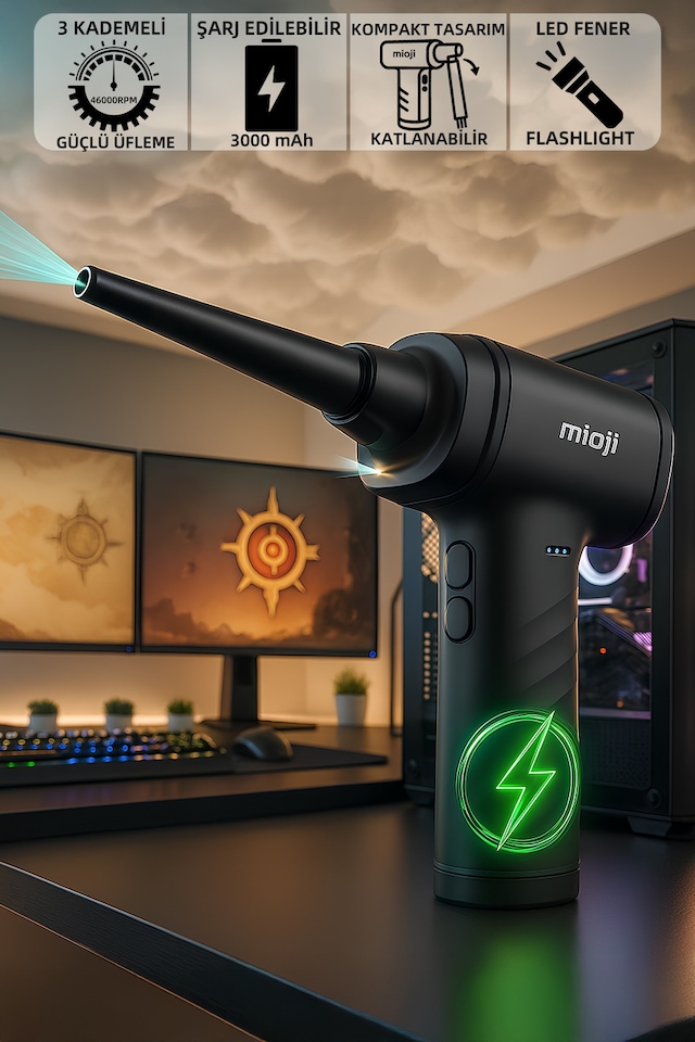 Mioji Mio Ad72 3000 mAh 3 Kademeli Hava Üfleme ve Vakum Cihazı