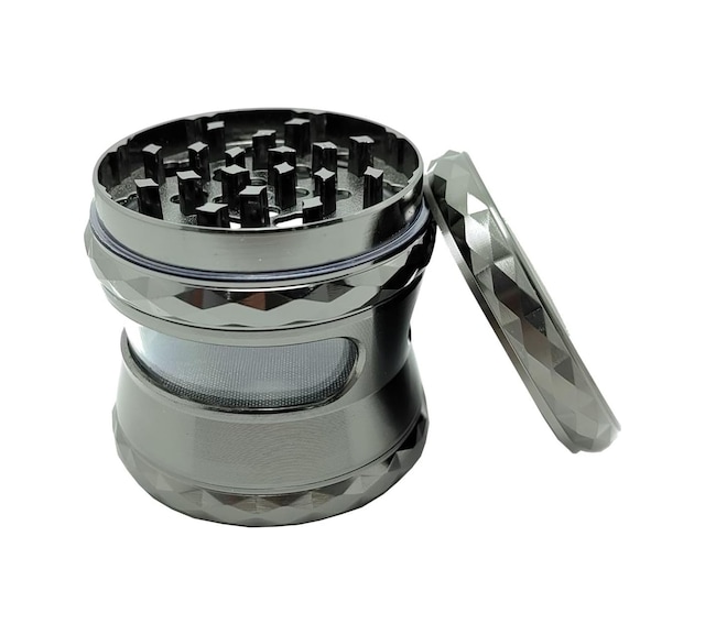 63 Mm. Gri Pencereli Tütün Baharat Herbal Öğütücüsü Parçalayıcı Rc80gr