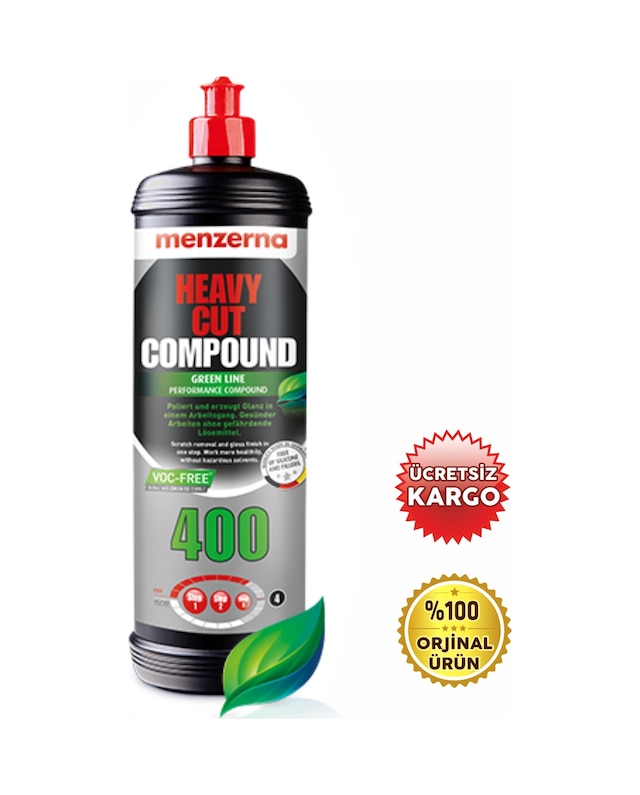 Menzerna Heavy Cut Compound 400 1 Lt Çizik Gid.pasta-yeşil Seri