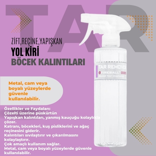 Fireball Tar Remover Zift Ve Yapışkan Sökücü 500ml.