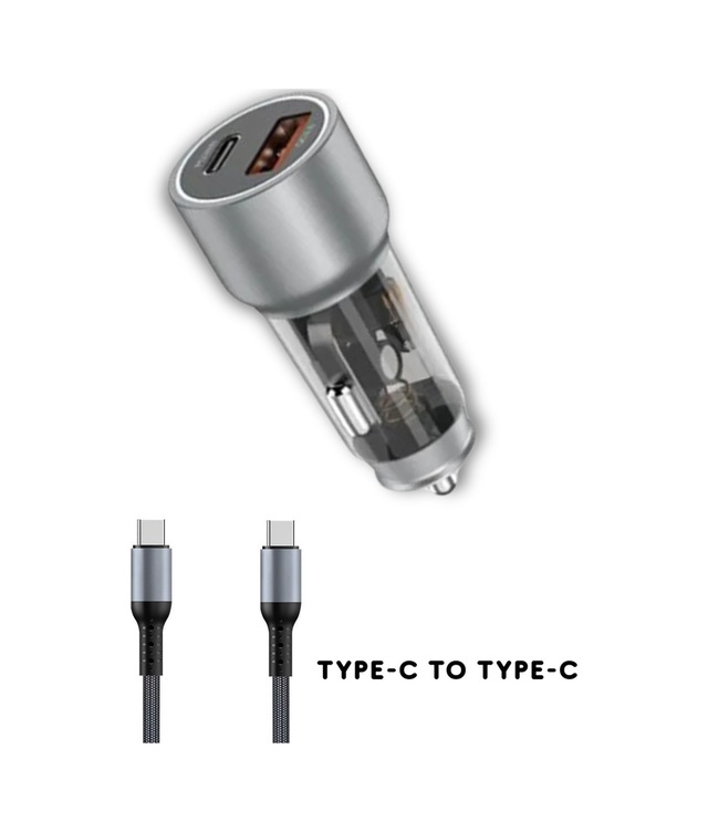 48w Type-c Usb Hızlı Şarj Pd Ultra Fast Araç Şarj Kiti Araç İçi Şarj Aleti Çakmaklık Adaptör
