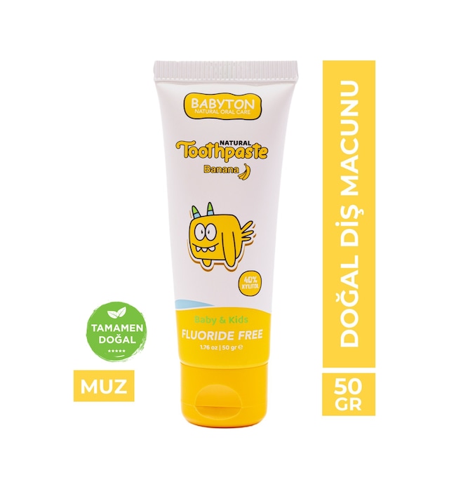 Babyton Muz Organik Diş Macunu 50 G