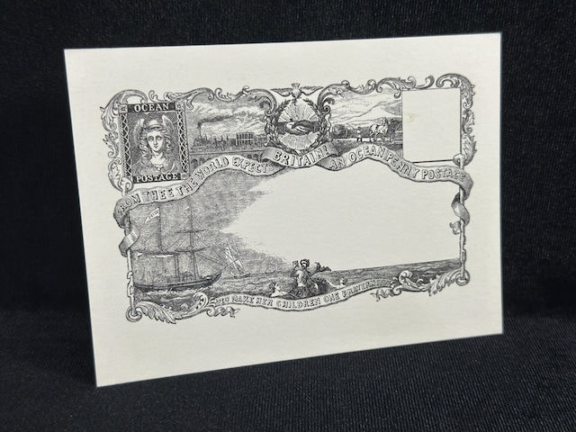 1980 Stamp Collecting Magazine Postcard - Ocean Penny Postage No. 4 - Unposted İngiltere Kartpostal Teşhir Ürün