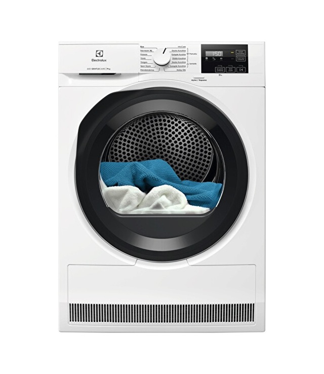 Electrolux EW6D39CBT 600 Serisi Gentlecare 118 L XXL Tamburlu 9 KG Isı Pompalı Inverter Kurutma Makinesi