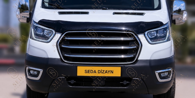 Transit Krom Ön Panjur + Panjur Çerçevesi İnce Model + Sis Çerçevesi 2019 Ve Sonrası Set P. Çelik