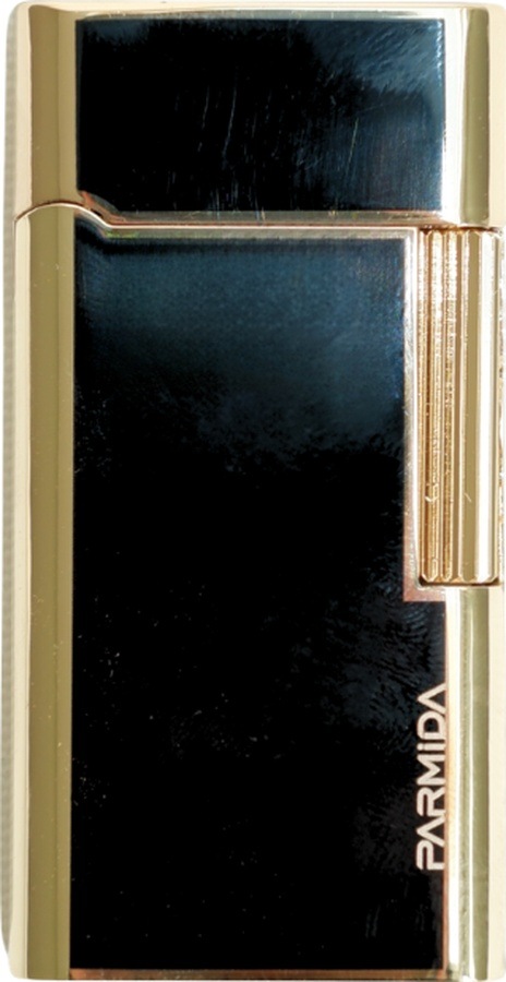 Parmida Soft Flame Siyah Gold Metal Puro Çakmağı - Tr9476