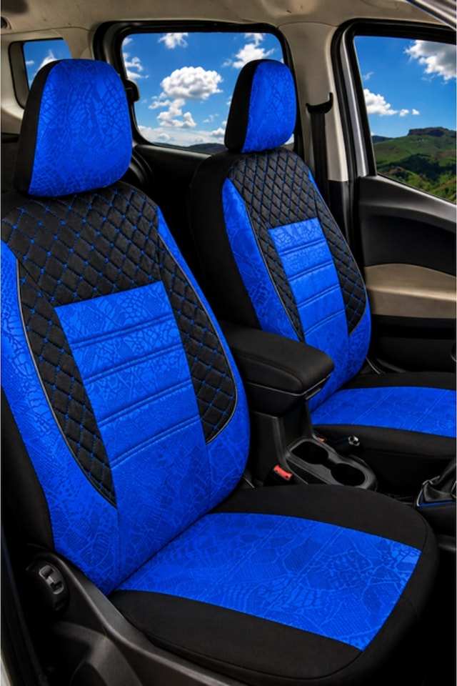 Renault R19 Uyumlu Oto Koltuk Kılıfı Gofraj Kumaş - Tam Set 03363235