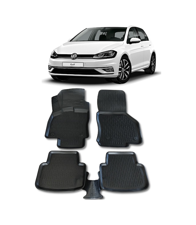 Vw Golf 7.5 7 Paspas 2013 - 2020 Arası 3D Havuzlu Wöller Paspas