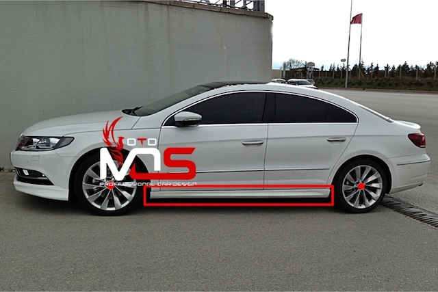 Vw Cc R Marşpiyel Uyumlu Sağ Sol Takım Fiberglass Boyasız