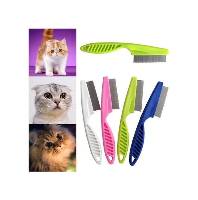 1 Adet Kedi Köpek Saplı Tüy Bit Pire Toplayıcı Toplama Temizleme Tarağı Tarak Bit Pire Temizleme