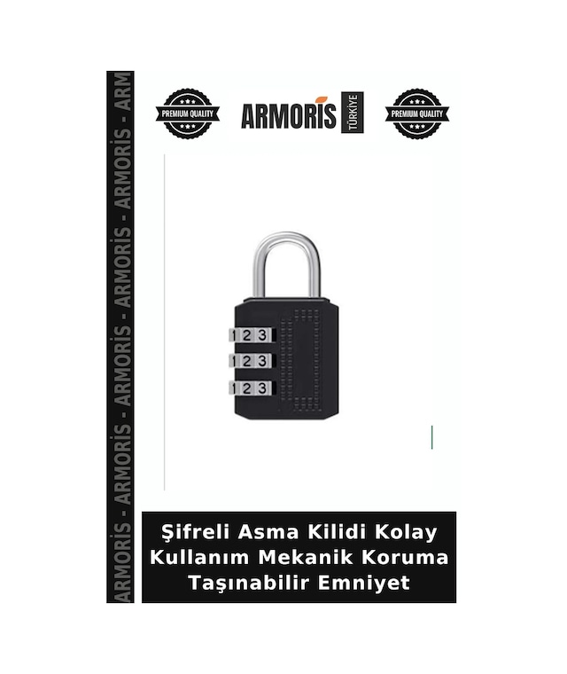 Şifreli Asma Kilidi Kolay Kullanım Mekanik Koruma Taşınabilir Emniyet