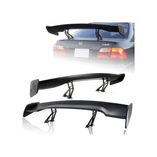 Dtm Spoiler Tüm Sedan Araçlara Uyumlu, Piano Black Boyalı Delmeli Bagaj Üstü Rüzgarlık Delmeli
