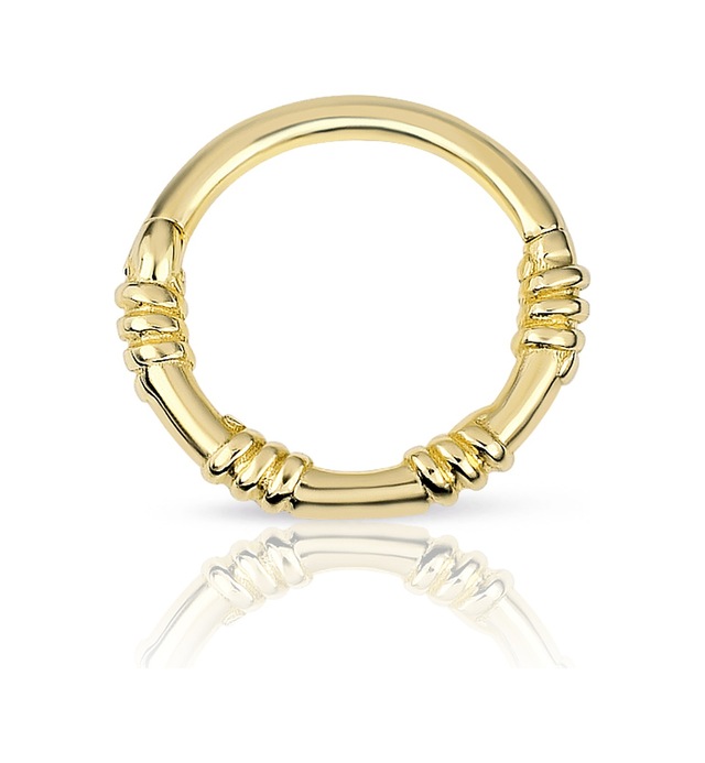 Taşsız Kıvrımlı Altın Helix Piercing