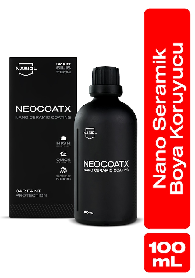 Nasiol Neocoatx Araç Nano Seramik Kaplama ve Boya Koruma 1 Yıl Dayanım 100 ML 5 Araca Kadar Kaplama