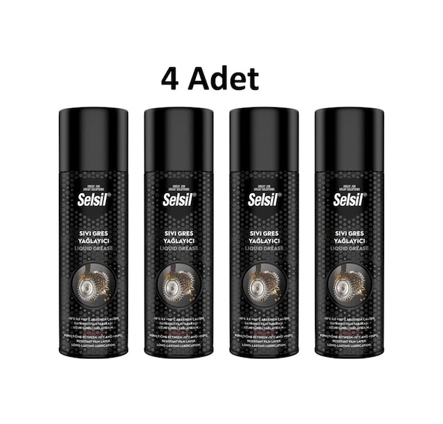 Sıvı Gres Yağlama Spreyi 500ml 4 Adet
