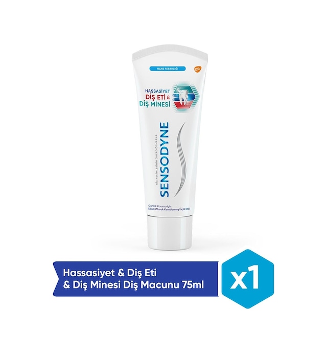 Sensodyne Hassasiyet & Diş Eti & Diş Minesi Diş Macunu 75 ML