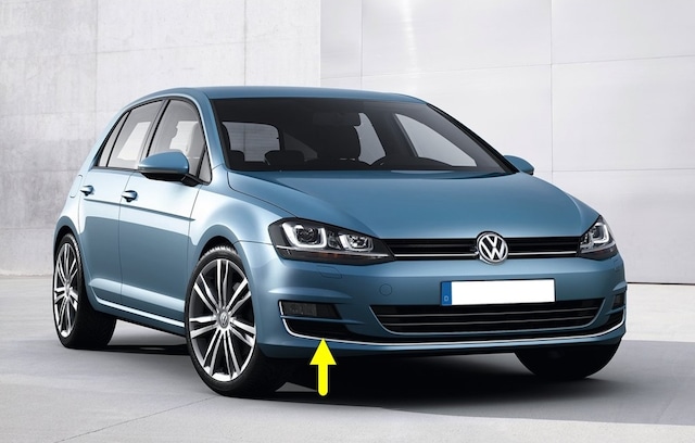 VW Golf 7 2013-2017 Sağ Sis Farı Alt Kapak Krom Çıtalı 5G0854662